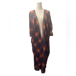 Long Sheer cardigan with bat sleeves